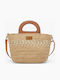 Rattan Gestrickte Damenhandtasche Handtasche Beiges