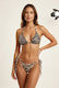 Ophelia's Dream Lingerie Zebra Shiny Bikini Brown 10r5383brn