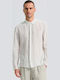 Long Sleeve Linen Shirt Optical White