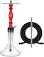Hookah Ναργιλές Μονός Red