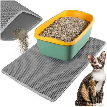 Litter Box Mat 75x55cm Gray Purlov Purlov