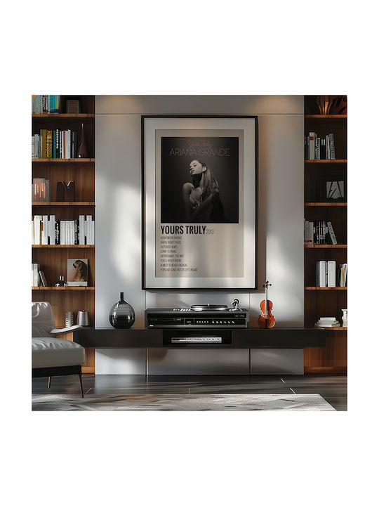 Music Poster Yours Truly Ariana Grande Ms739 30cm X 40cm Μαύρη Ξύλινη Κορνίζα