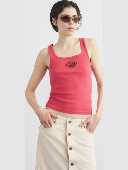 Dickies Дамска Лятна Памучна Безръкава Червена ...