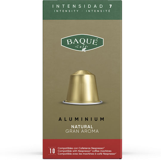 Cafe Baque Κάψουλες Espresso Natural Gran Aroma Συμβατές με Μηχανή Nespresso 10caps