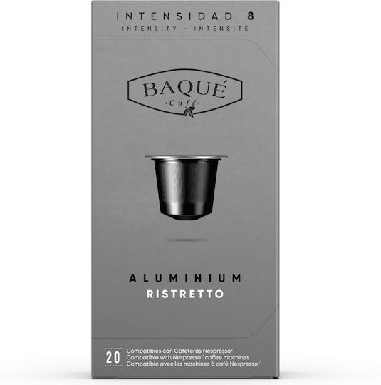 Baque Cafe Κάψουλες Espresso Baque Ristretto Συμβατές με Μηχανή Nespresso 20caps