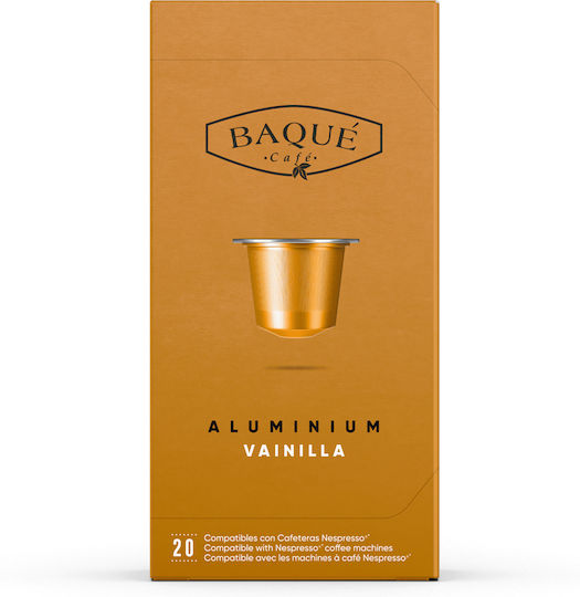 Baque Cafe Capsule Espresso Vanilie Compatibile Cu Aparat Nespresso 20 Bucăți