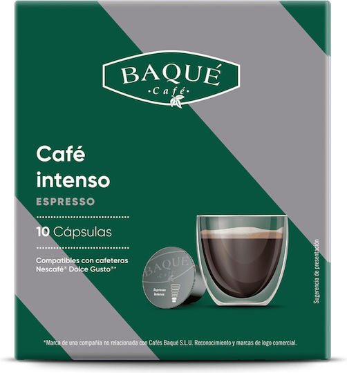 Cafe Baque Kaffeekapseln Cappuccino Intenso Kompatibel mit Dolce Gusto Maschine 10 Stück