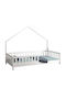 T.Montessori Kids Single White Bed for Mattress 90x190cm