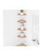 Pink Wall Shelves (4 Pieces) 15x15x2cm
