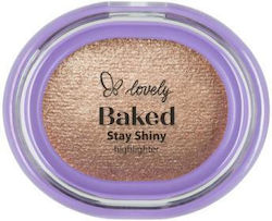 Lovely Baked Stay Shiny Highlighter Baked Face Highlighter 03