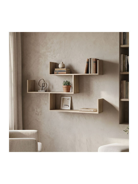 Ράφι Τοίχου Tiber Sonoma 120x22x67εκ.