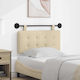 vidaXL Fabric Bed Headboard Cushion Beige 100x55cm