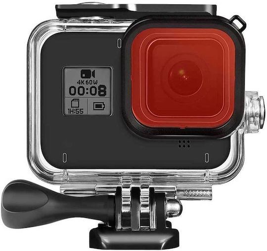 Филтър за Подводно Заснемане GoPro Hero 8 Черен Водоустойчив Корпус 46.5 X 46.5 мм Червен