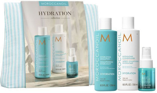 Moroccanoil Hydration Σετ Περιποίησης Μαλλιών Ενυδάτωσης με Σαμπουάν, Conditioner & Νεσεσέρ 4τμχ