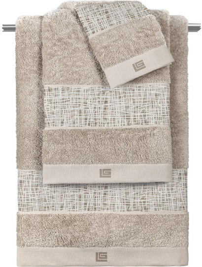 Guy Laroche Комплект Хавлиени Кърпи 3 Бр Code Карамел-Натурал Тегло 500гр/м²