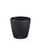 Lechuza Classico Eco Self-Watering Plastic Flower Pot Dark Gray 49x49x46cm