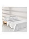 Kentia Escape Σετ Κουβερλί Υπέρδιπλο Βαμβακερό White 230x250cm 3τμχ