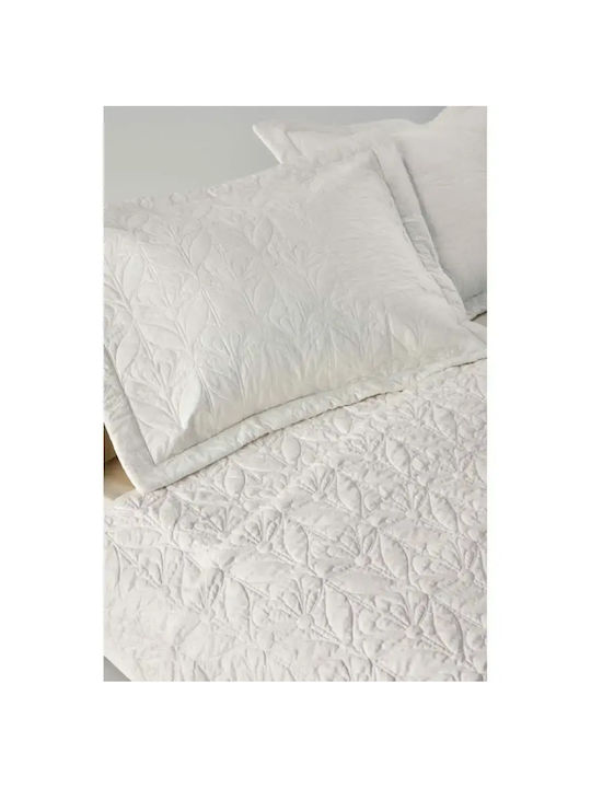 Kentia Aspara Σετ Κουβερλί Υπέρδιπλο Βαμβακερό White 230x250cm 3τμχ