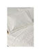 Kentia Aspara Σετ Κουβερλί Υπέρδιπλο Βαμβακερό White 230x250cm 3τμχ