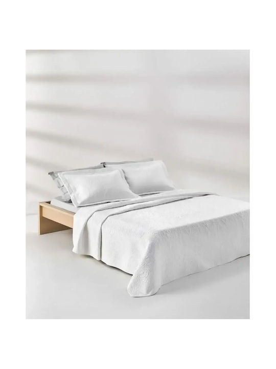 Kentia Maldive Set Coverlets King Size Cotton White 260x250cm 3 Pieces