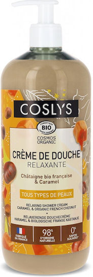Organic Relaxing Shower Cream Chestnut Caramel Large Size 1l