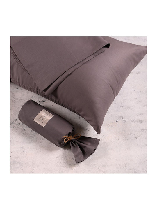 24home.gr Urban Σεντόνι Διπλό 205x270εκ. Dark Grey