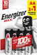 Energizer Max Алкални Батерии E303328800 AA LR6...