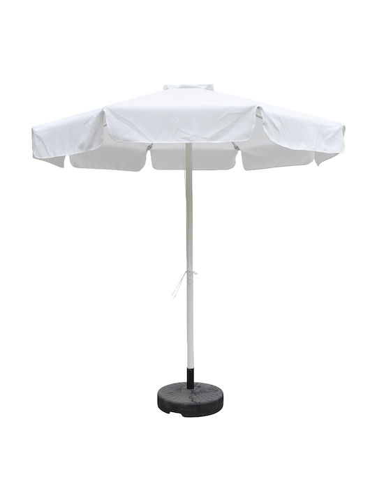 Umbrelă Rotundă Din Aluminiu Salvia Ecru Φ2.2xÎ2.5m