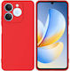 Oba Rückseite Umschlag Silikon Rotes (Realme Note 70T)