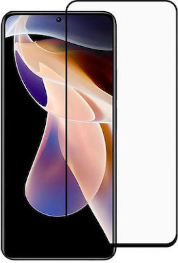 Full Face Tempered Glass Μαύρο (Realme 12)