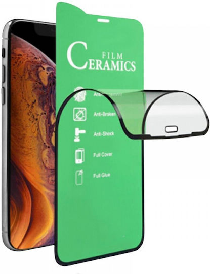 Keramik Vollflächiges Gehärtetes Glas Schwarz (Realme C67)