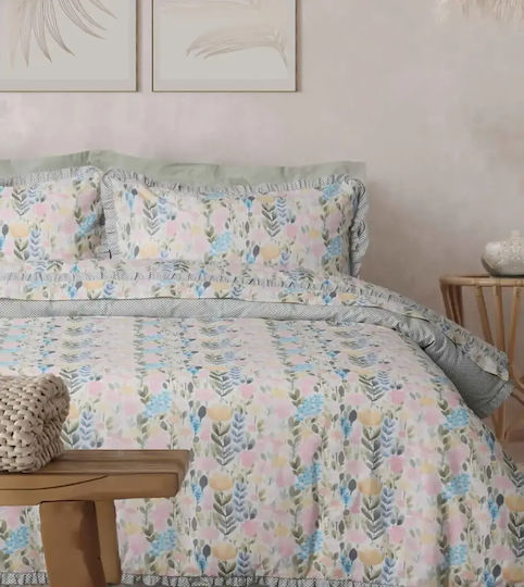 Das Home Daily Комплект Чаршафи Кинг Сайз 240x260см Многоцветни 4 Броя