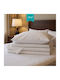 Isadore Lorraine Set Bed Sheets Double 220x275cm White 4pcs