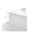 Go Smart Home Σεντόνι Ημίδιπλο με Λάστιχο 120x200+30εκ. Λευκό