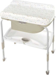 Jane Babybadewanne und Wickeltisch Flip Beige