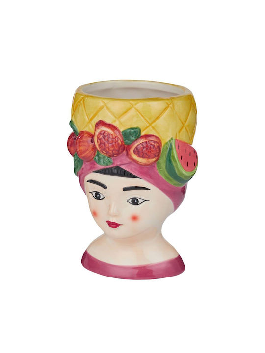 Butlers Dekorative Keramikvase Pineapple Gelbe 10x10xH14cm
