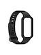 Силиконова Каишка Xiaomi Band 9 Active Redmi Band 3 Смарт Часовник Гривна Каишка Черна