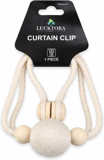 Lucktora Magnetic Wooden Beige Tie-Back