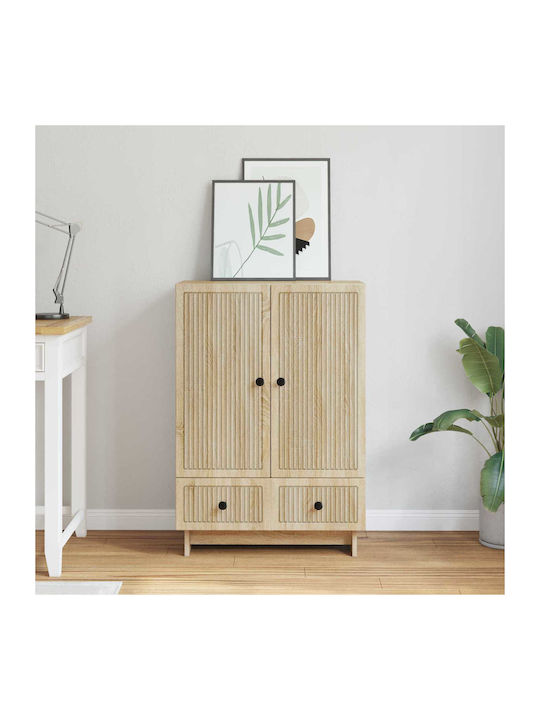 Wooden Sideboard with Drawers Sonoma Oak 66x34....