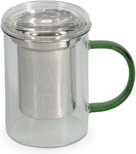 Ona 704121 Liv Tea Mug 430 Ml Filter Lid Green Ona 704121 Liv Tea Mug 430 Ml Filter Lid Green