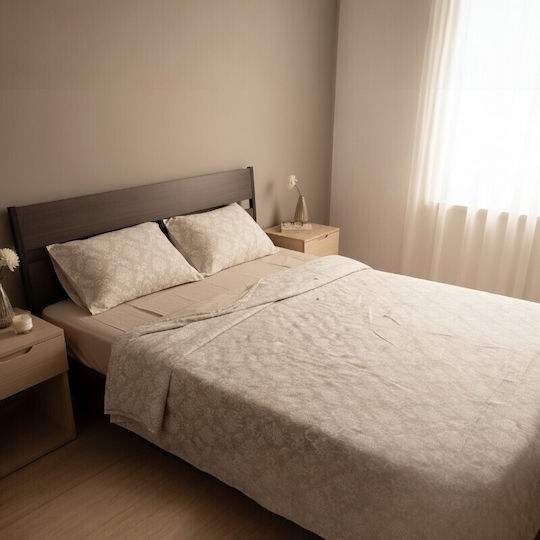 Royal Σετ Υπέρδιπλο 4τμχ 220x270εκ. Beige