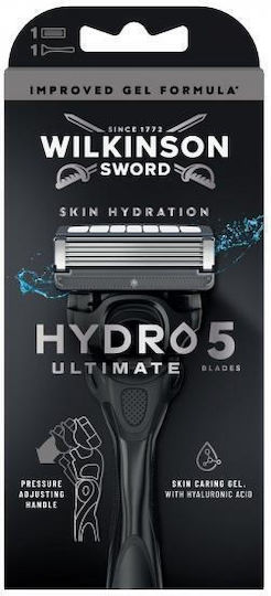 Wilkinson Sword Hydro 5 Ultimate Ξυραφάκι με Ανταλλακτική Κεφαλή 5 Λεπίδων & Λιπαντική Ταινία