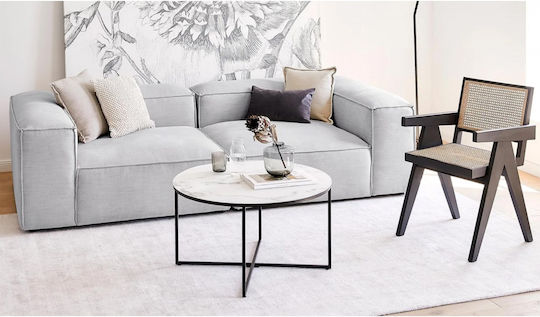 SteweHome Zweisitziger Wohnzimmermöbel-Set 2er Grau 220x110x70cm