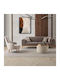 Stewehome Σετ Καναπέ 3+1 Τριθέσιος & Πολυθρόνα Καφέ 224x90x76cm