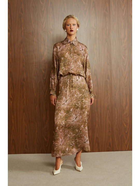 Maxi Skirt Olive Green – Pink