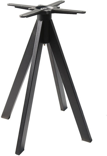 Varossi Βάση Τραπεζιού Μεταλλική Μαύρο 60x60x72cm