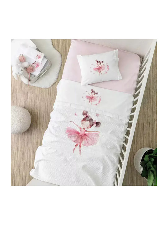 Borea Cot Waffle Blanket White 110x140cm