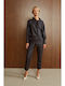 Women's Leather Trousers in Slim Fit Chocolate