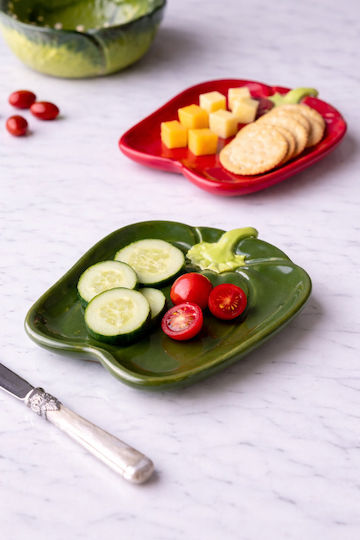 Kaemingk Placă Joasă Din Ceramică Verde Cu Diametru 16cm