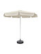 Floor Parasol Metal Valenare Ecru 2.35x2.35m